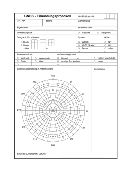 GNSS - Erkundungsprotokoll