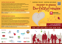 Incontri in piazza