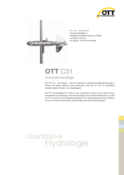 Hydrologie - OTT Hydromet GmbH