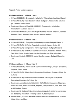 Jugend baut Schuljahr 2014/2015