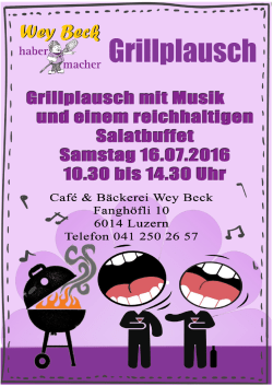 Grillplausch - Beck Habermacher