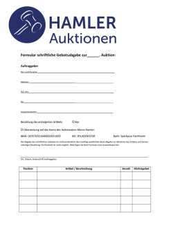 Hier k&ouml;nnen Sie ein Formular zur schriftlichen