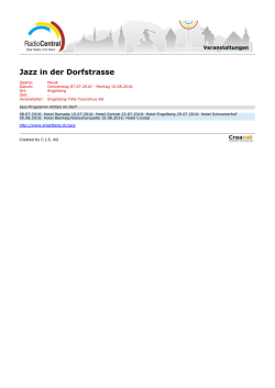 Jazz in der Dorfstrasse