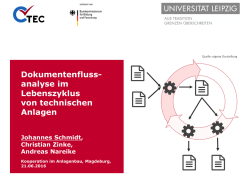 Dokumentenflussanalyse im Lebenszyklus von technischen Anlagen