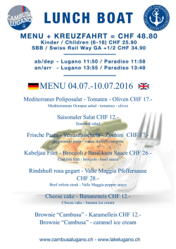 MENU 04.07.-10.07.2016