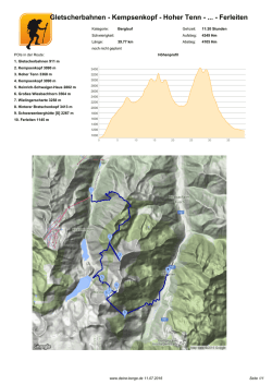 Gletscherbahnen - Kempsenkopf - Hoher Tenn