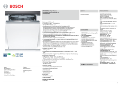 Bosch SMV68N60EU Spüler vollintegriert 60cm