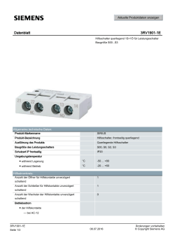 Datenblatt 3RV1901-1E - Siemens Industry Online Support Portals