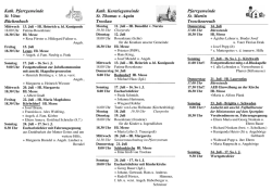 Gottesdienstordnung KW 28 29 /2016