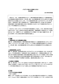 パラグアイ内政・外交報告（3月分） 政治情勢 2016年4月作成 内政では