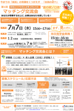 マッチング交流会とは？