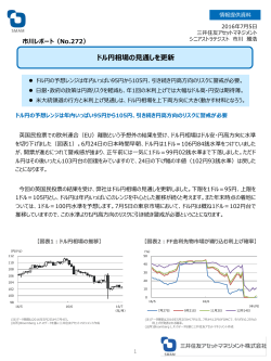 【No.272】ドル円相場の見通しを更新