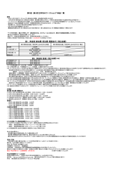 表2．料金表（昼食）（税込金額）(*6) 第5回 誤り訂正符号のワークショップ
