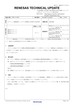 オプション機能選択レジスタ1 (OFS1) 使用時の注意事項