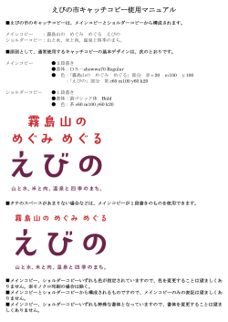 えびの市キャッチコピー使用マニュアル (PDFファイル/109.73キロバイト)