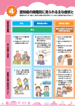 認知症の段階別に見られる主な症状と