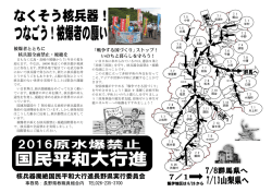 核兵器廃絶国民平和大行進長野県実行委員会