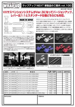 VXサスペンションシステムがVer.3になってバージョンアップ。 レバー比1