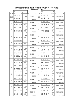 希望郷いわて国体 - 埼玉県高等学校体育連盟 バレーボール専門部