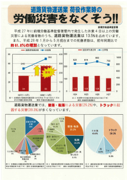 道路貨物運送業 荷役作業時の労働災害をなくそう(PDF文書)