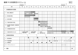 資料3 健康づくり計画策定スケジュール