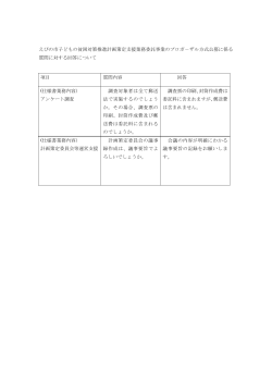 えびの市子どもの貧困対策推進計画策定支援業務委託事業のプロポ