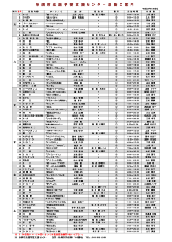 糸 満 市 生 涯 学 習 支 援 セ ン タ － 活 動 ご 案 内