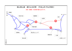 剣山登山道 通行止め区間 （平成28年7月4日現在）