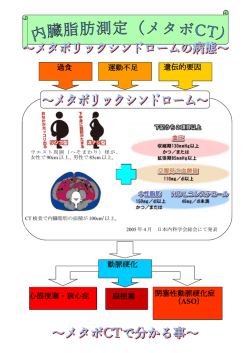 メタボCTで内臓脂肪を測りませんか？
