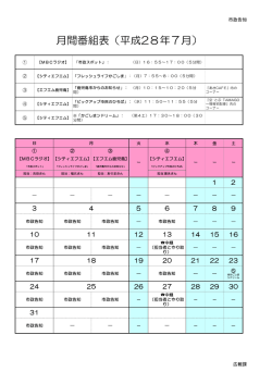 放送番組表（PDF：250KB）