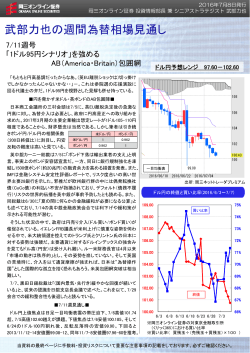 武部力也の週間為替相場見通し