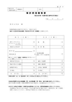様式9 家計状況報告書