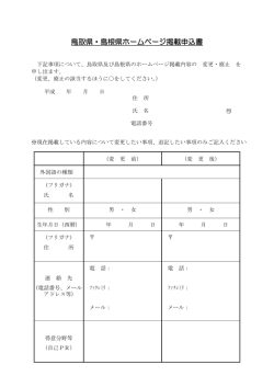 ホームページ掲載内容変更申込書(PDF:60KB)