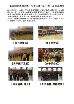 第36回栃木県スポーツ少年団バレーボール交流大会 【男子開会式