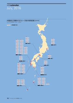 Infocalendar －外国船社が運航するクルーズ船の寄航回数[2015年]