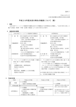 平成28年度太田川再生の推進について（案）