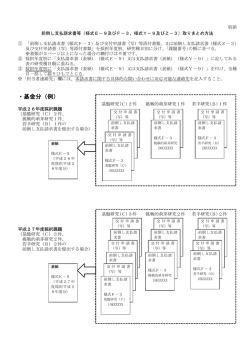前倒し支払請求書等取りまとめ方法