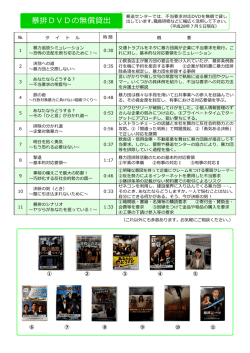 不当要求対応貸出DVD