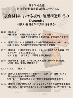 複合材料における複雑・階層構造形成の Dynamics