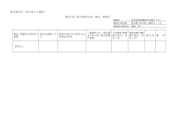 様式第 23号（第 27条の2関係） 競争入札に係る情報の公表（物品、役務
