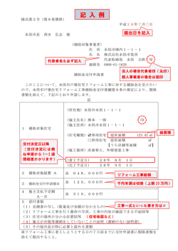 記 入 例