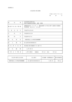 （構成商標の文字部に関する識別力等調査）作成事業 約209354件（PDF
