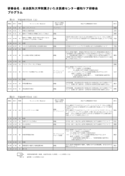プログラム - 自治医科大学