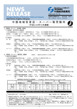 中国地域百貨店・スーパー販売動向 - 中国経済産業局