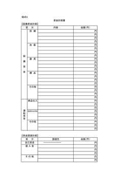 様式3 内容 金額（円） 設 備 円 円 円 円 改 装 円 円 円 円 器 具 円 円 円