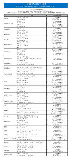 レンズマイスターレンズ体験会日程7月追加分 (1)