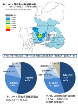 H27年度の県内での相談件数