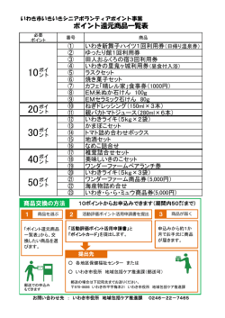 ポイント還元商品一覧表(PDF文書)