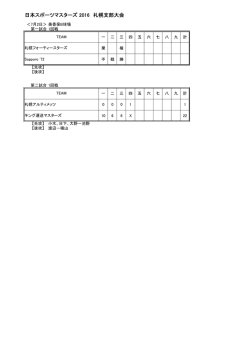 日本スポーツマスターズ 2016 札幌支部大会