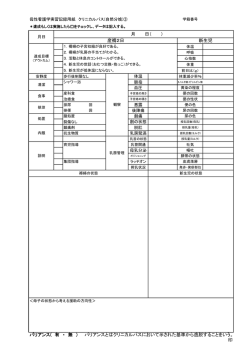 印 新生児 産褥2日 バリアンス( 有 ・ 無 ） バリアンスとはクリニカルパス